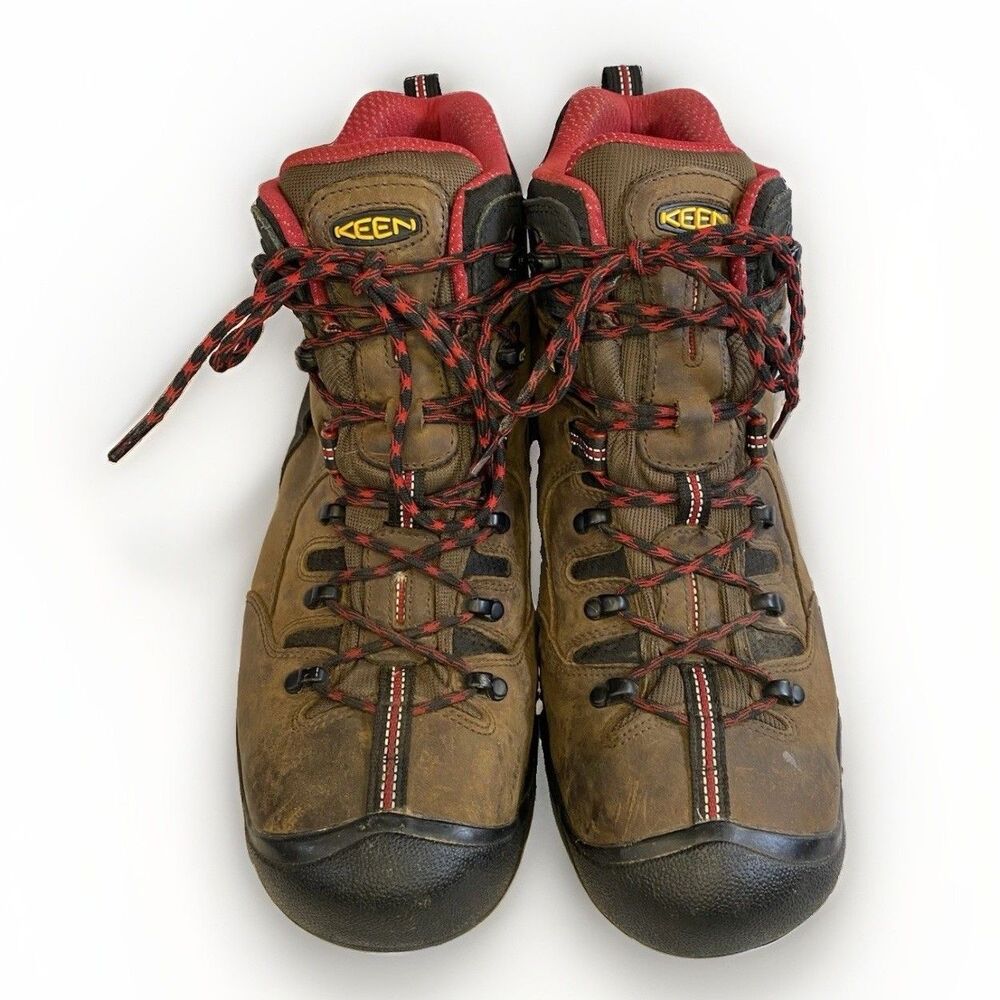 KEEN Utility Pittsburgh 6" Steel Toe Work Boots Brown Red Men's Size 12 EE Wide - Picture 3 of 9
